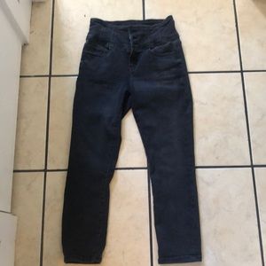 Black high rise jeans